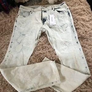 NWT Guess Men’s Skinny Acid Wash Jeans Sz 36